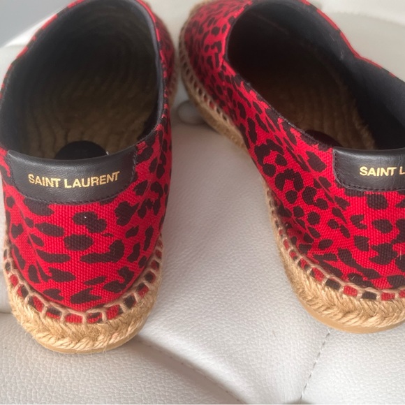 Saint Laurent leopard canvas espadrilles size 38 - Picture 13 of 17